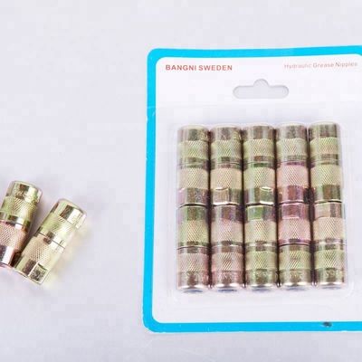 Silvery B60 Grease Gun Coupler/Adaptor for Long-lasting Grease Fitting Connection Pack